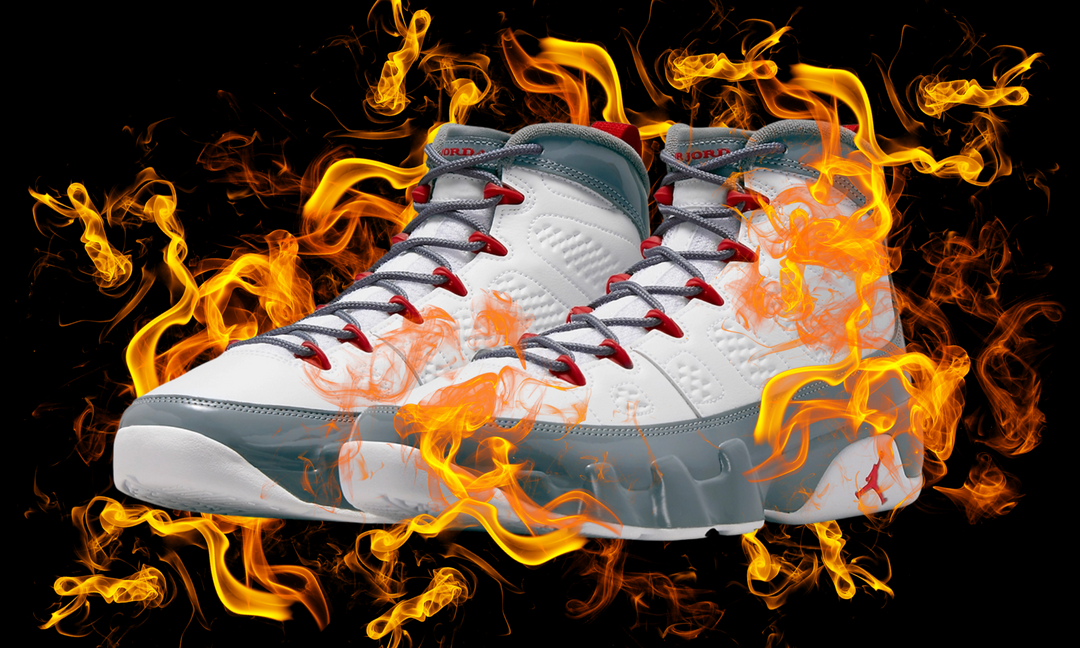 Fire Red Jordan IX