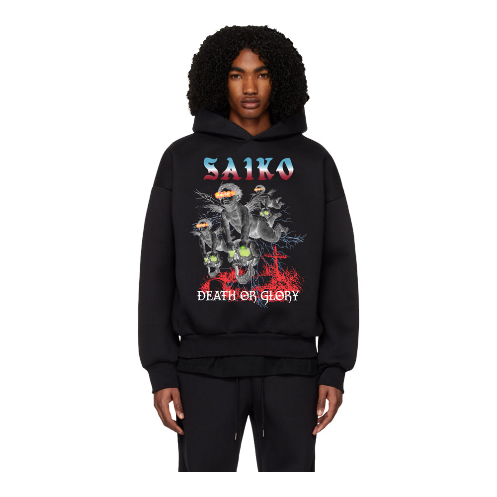Saiko Men's Angels In The Darkness Hoodie - Black 2