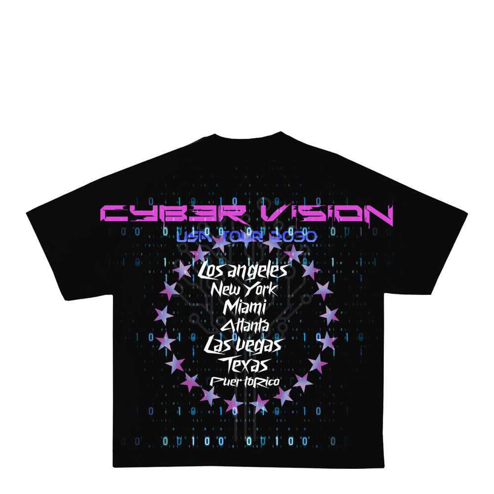 Saiko Men's Cyber Tour Tee - Black 2