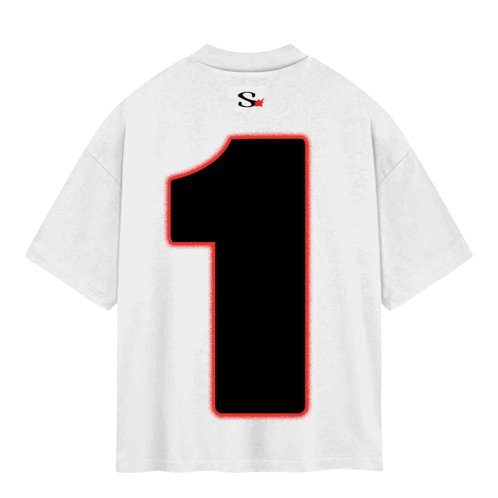 Saiko Men's Nunber One Tee - White 2