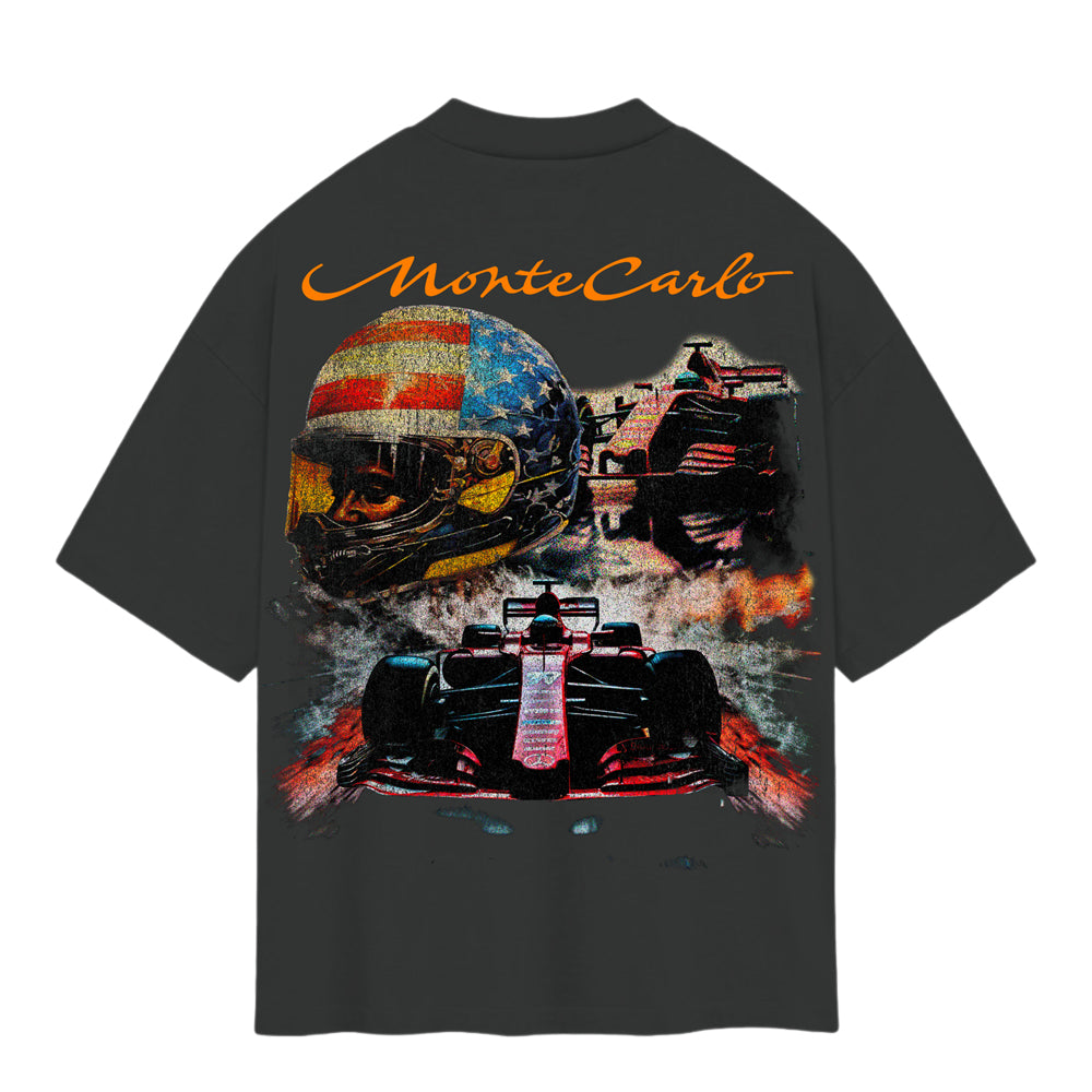 Saiko Men's Monte Carlo Tee - Dark Grey 2