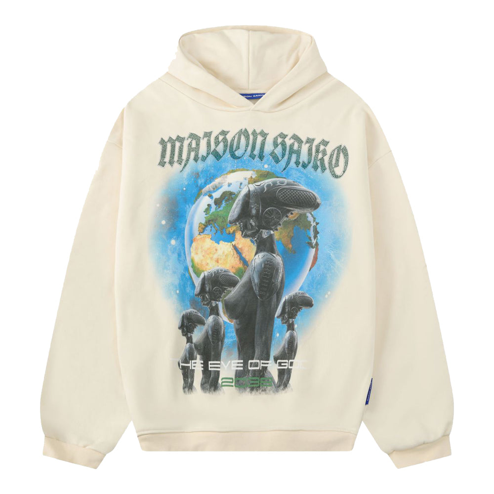 Saiko Men's Guardian Of The Future Hoodie - Cream – City Jeans
