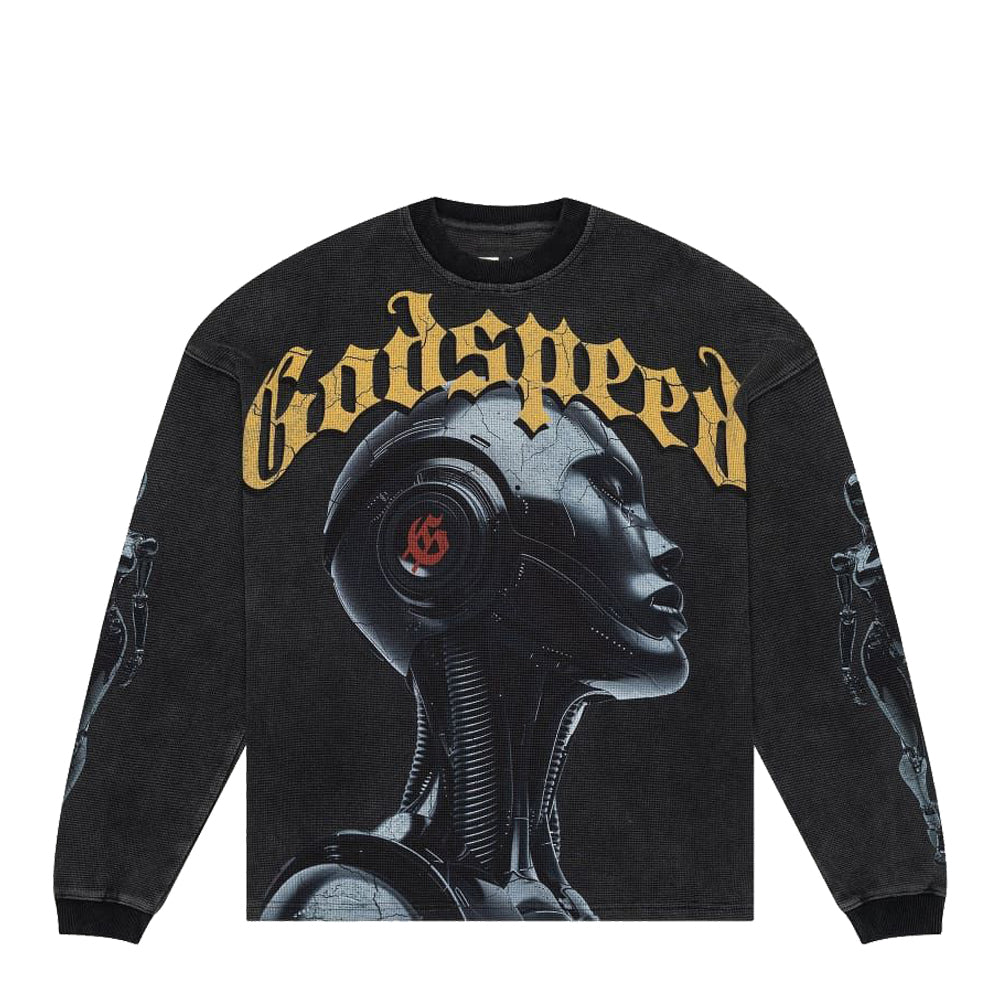 Godspeed Alexa Thermal T-Shirt - Black Wash 1