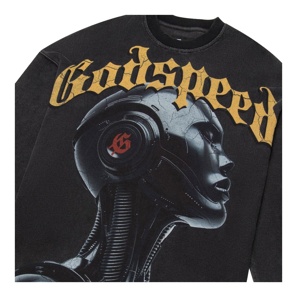 Godspeed Alexa Thermal T-Shirt - Black Wash 3