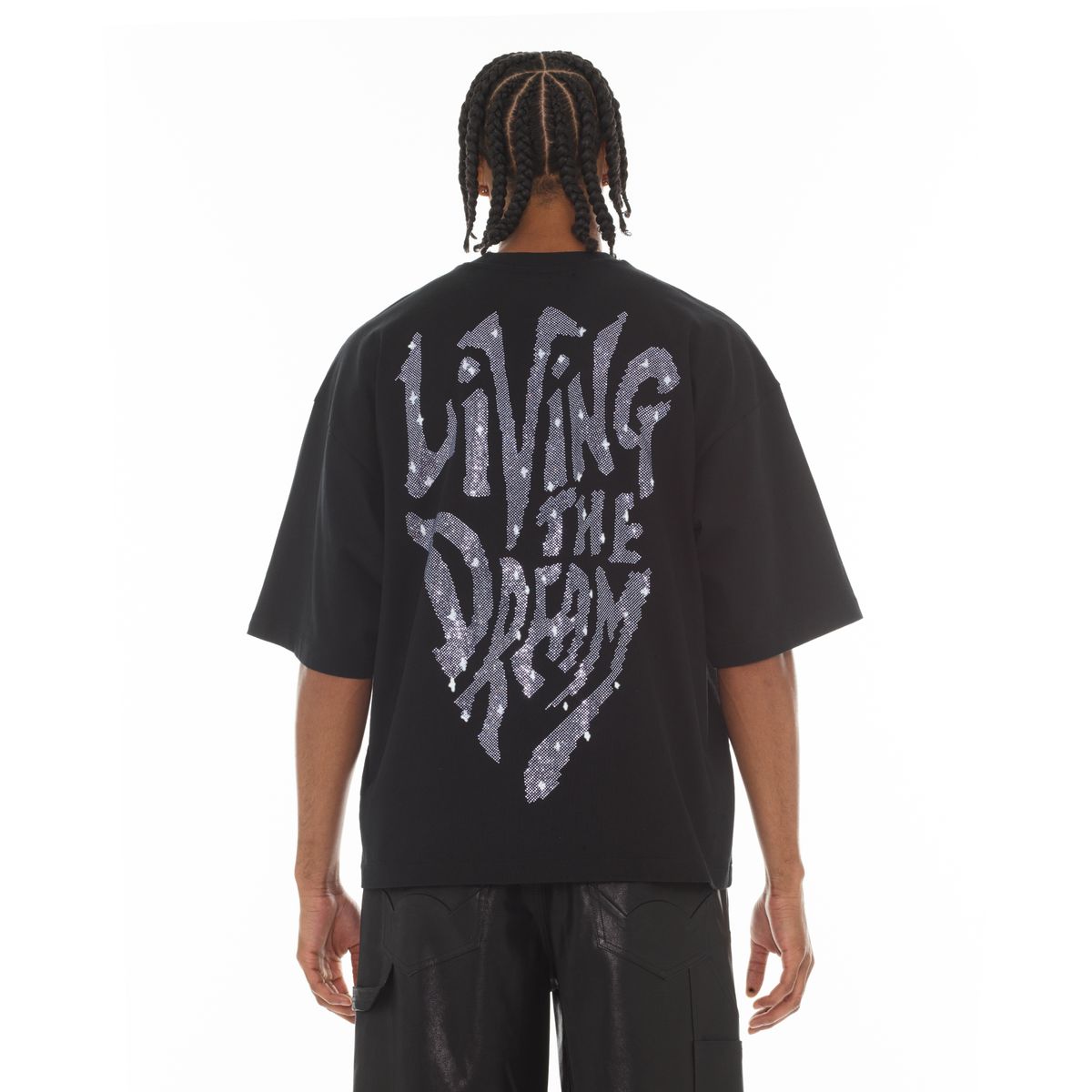 Men's Cult of Individuality Living The Dream T-Shirt Black 626A4-K37A-BLK
