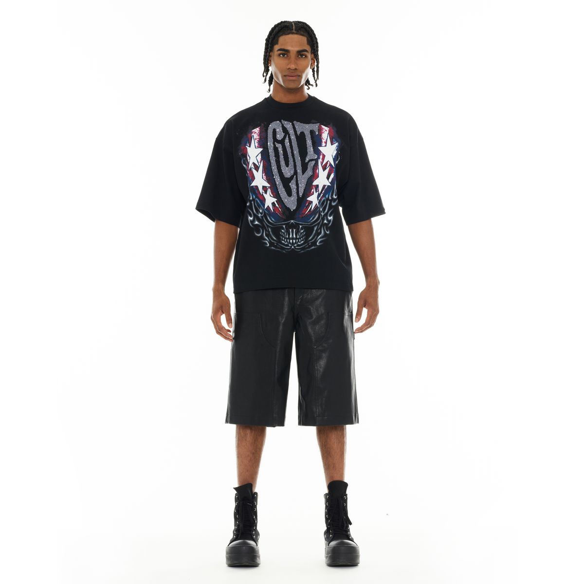 Men's Cult of Individuality Living The Dream T-Shirt Black 626A4-K37A-BLK