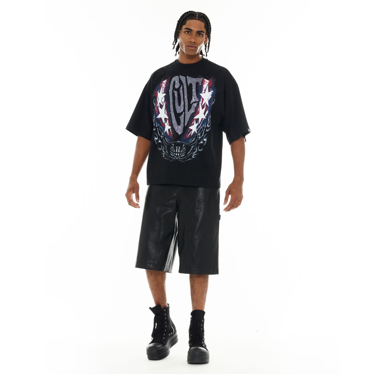 Men's Cult of Individuality Living The Dream T-Shirt Black 626A4-K37A-BLK