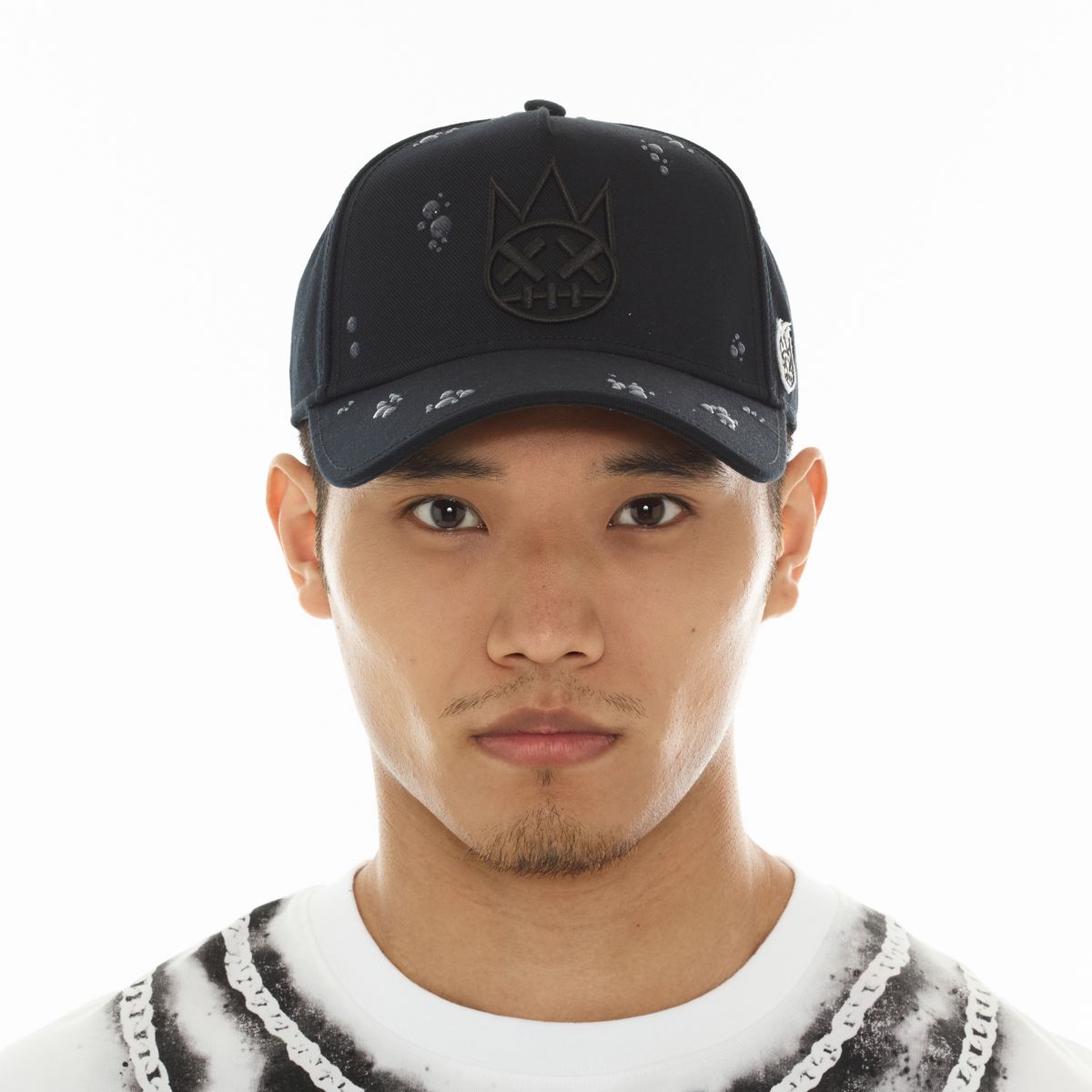 Men's Cult of Individuality Raindrop Trucker Hat Black 626AC-CH67A-BLK