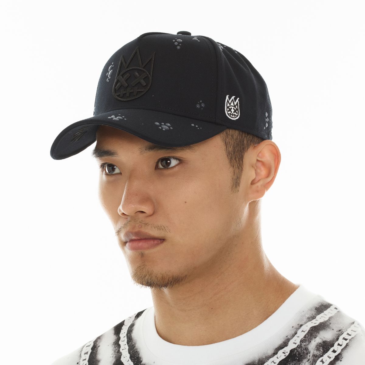 Men's Cult of Individuality Raindrop Trucker Hat Black 626AC-CH67A-BLK