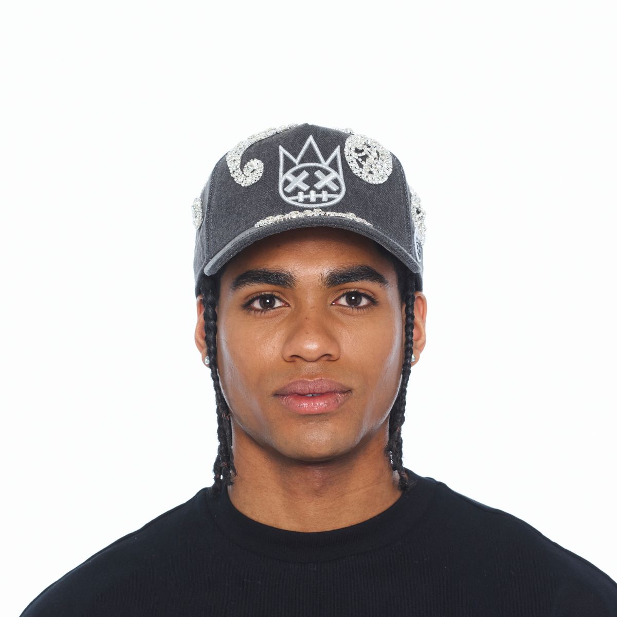 Men's Cult of Individuality Paisley Panel A-Frame Trucker Hat Black 626bc-cc01b-blk
