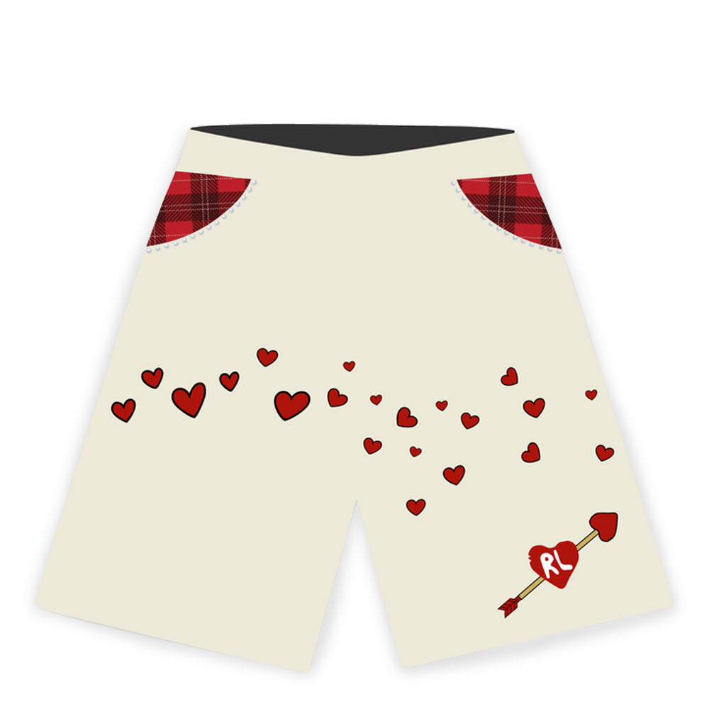Men's Red Letters Love Letter French Terry Sweatshorts Beige lvltrs-cream