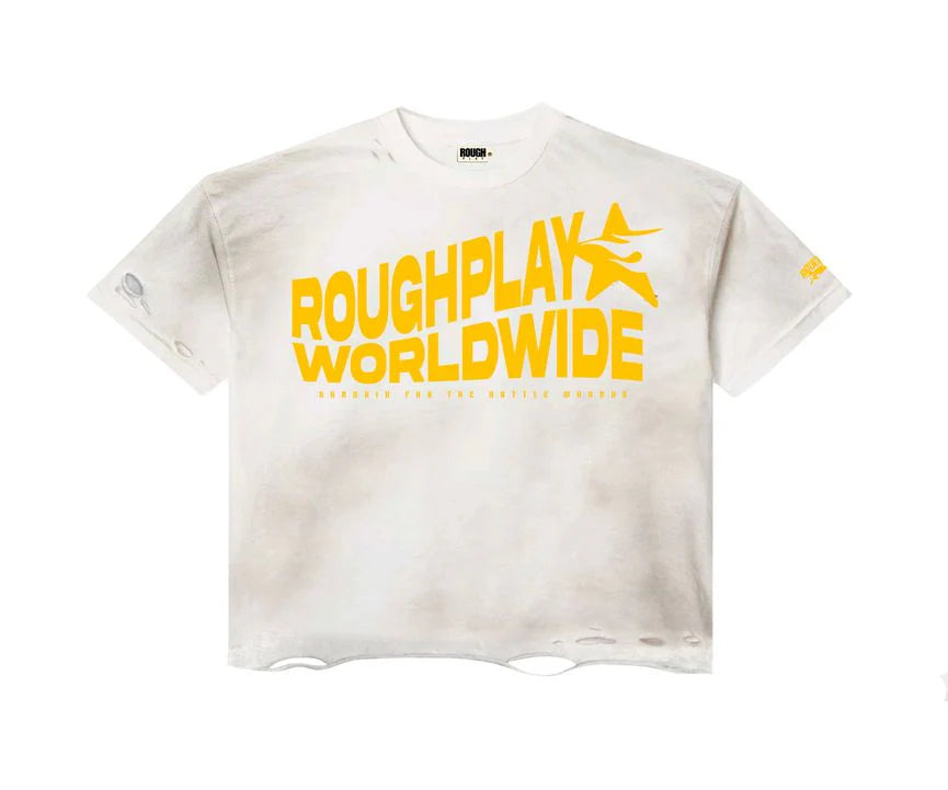 Men's Rough Play May 16th 2026 T-Shirt White/Yellow may16th26tee-whtyell