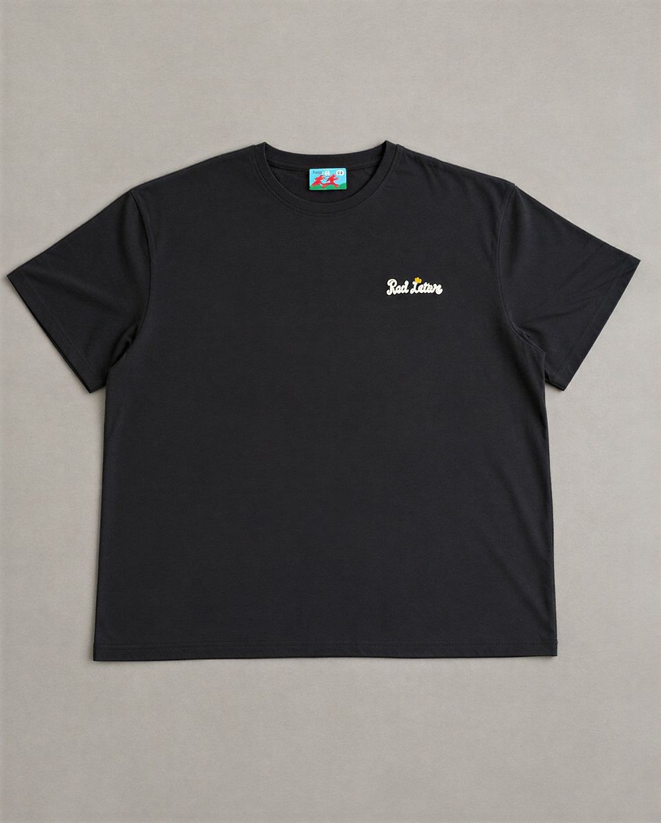 Men's Red Letters Lord Lift Me Up Rope T-Shirt Black lordtee-blk