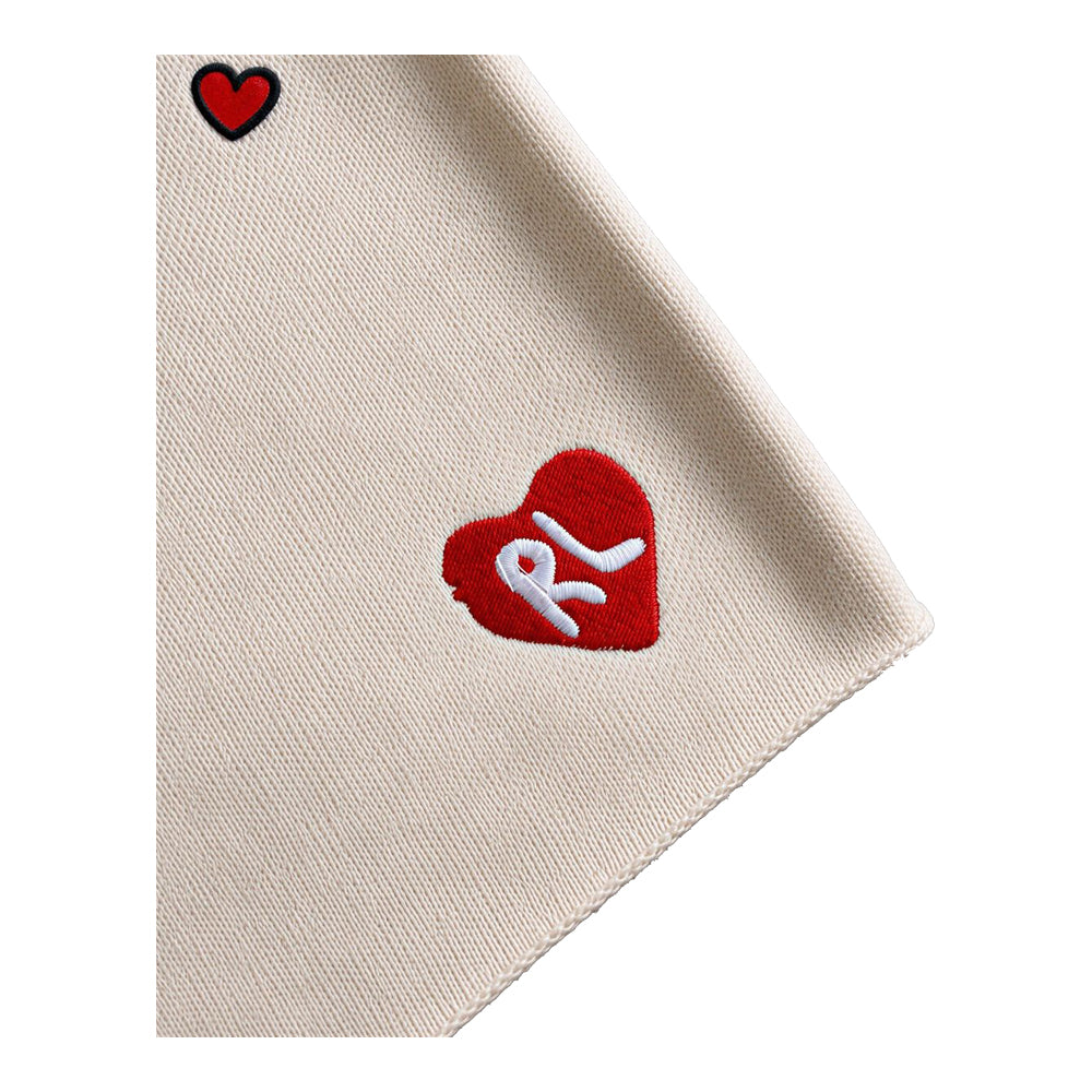 Men's Red Letters Love Letter French Terry Sweatshorts Beige lvltrs-cream