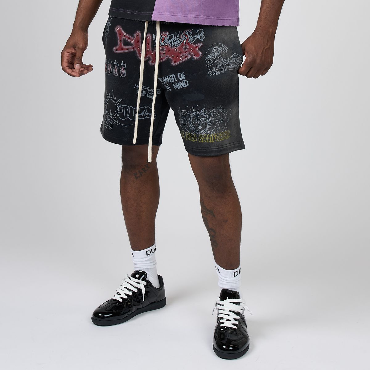 Men's Duaa Moonlight Sweat Short Black moonligtsht-blk