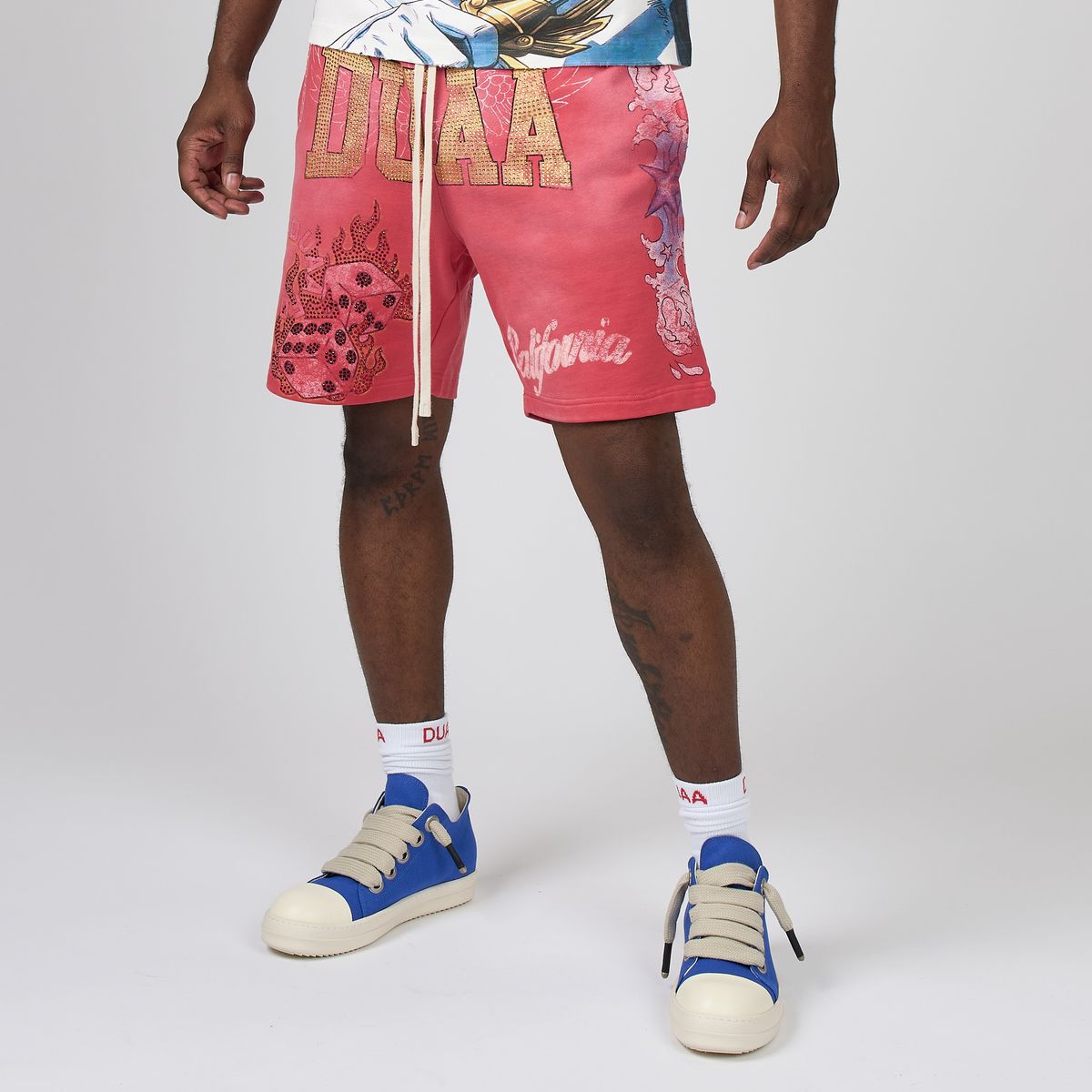 Men's Duaa Sunkist Sweat Short Red sunkistsht-red