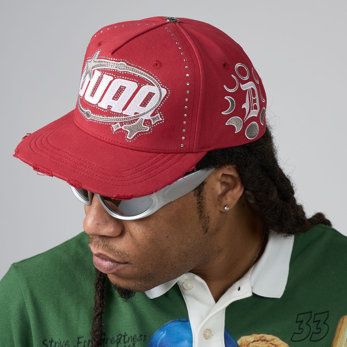 Men's Duaa Blaze Red Snapback Hat blazehat-red