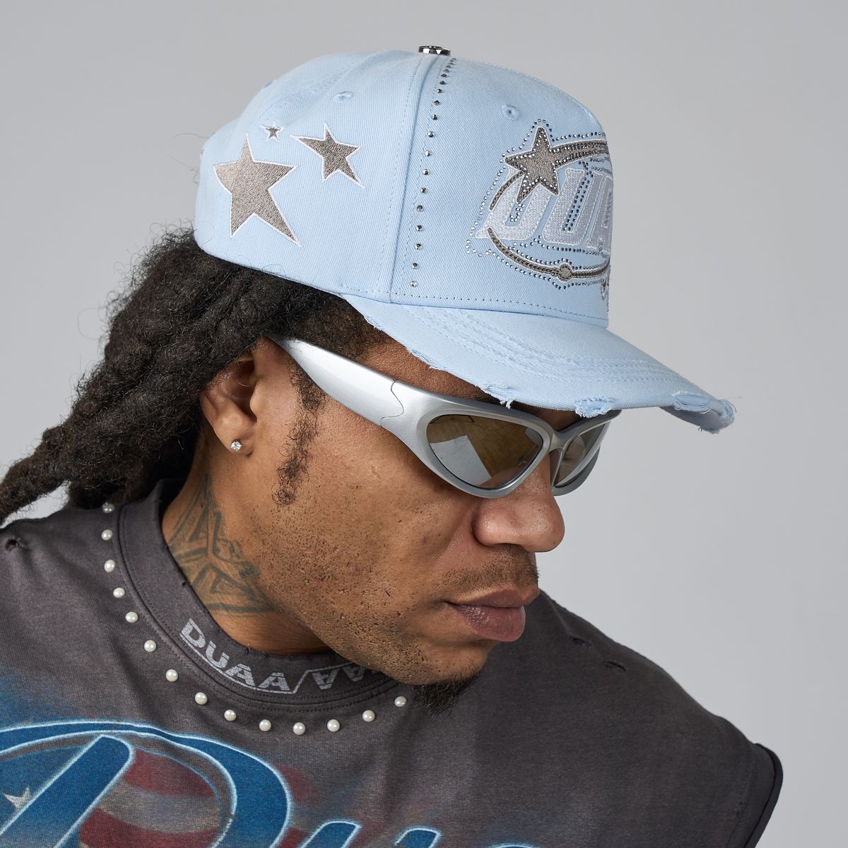 Men's Duaa Breeze Blue Snapback Hat breezehat-blue