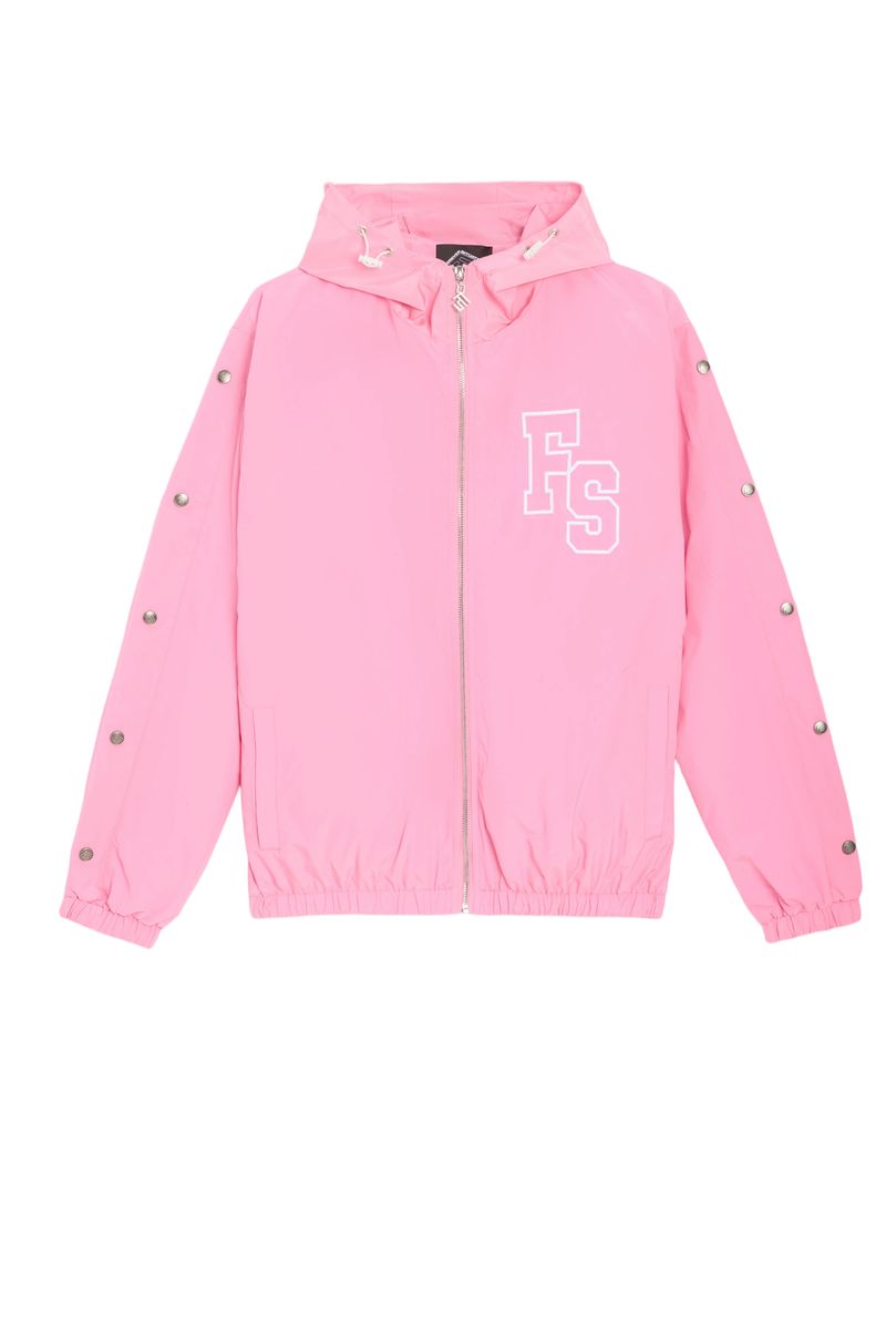 Men's Forever Situated Nylon Track Jacket Pink fsnylonj-pink
