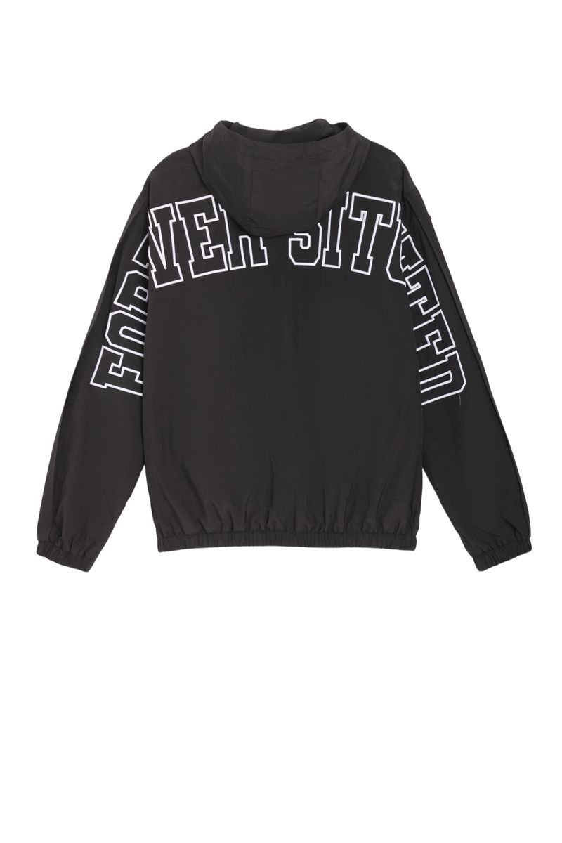 Men's Forever Situated Nylon Track Jacket Black fsnylonj-blk