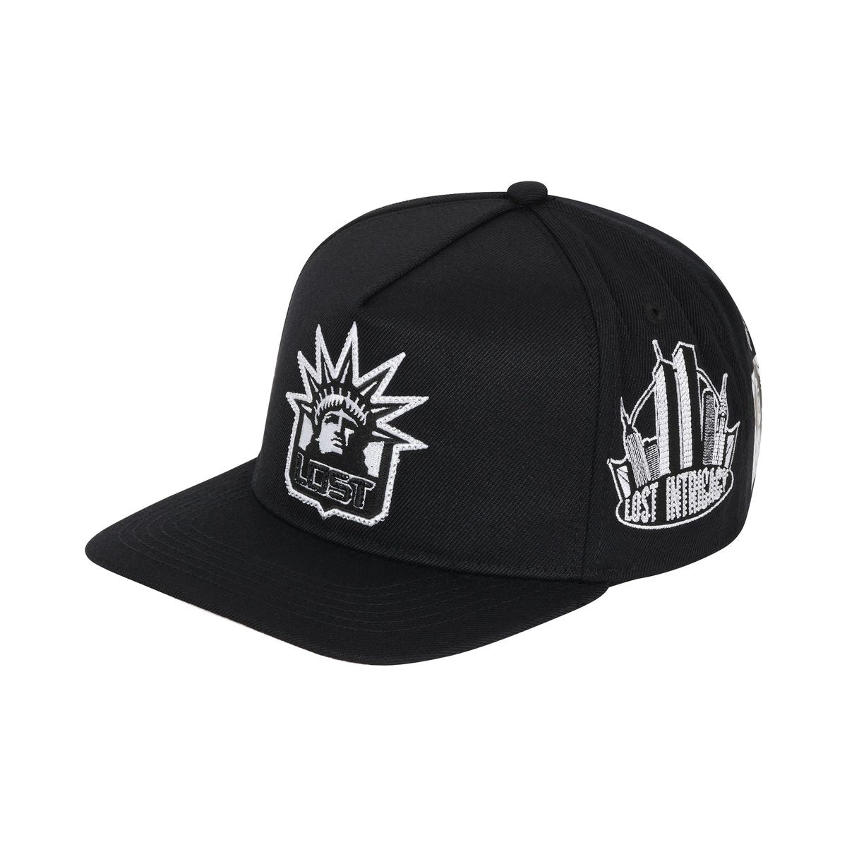Men's Lost Intricacy Liberty Snapback Hat Black lostlibertycap-blk