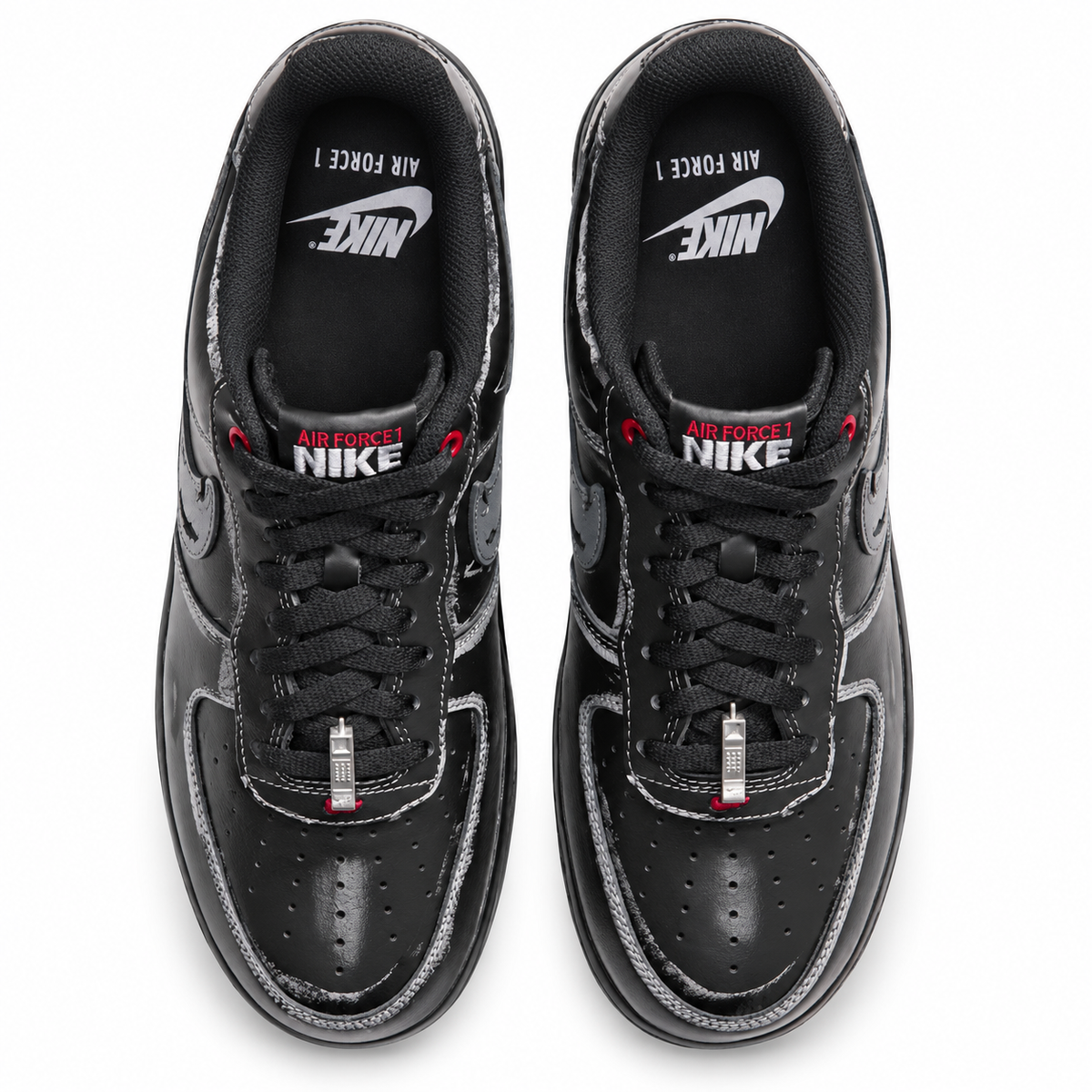 Men's Nike Air Force 1 Low LE Black/Gym Red/Summit White IZ1207-010