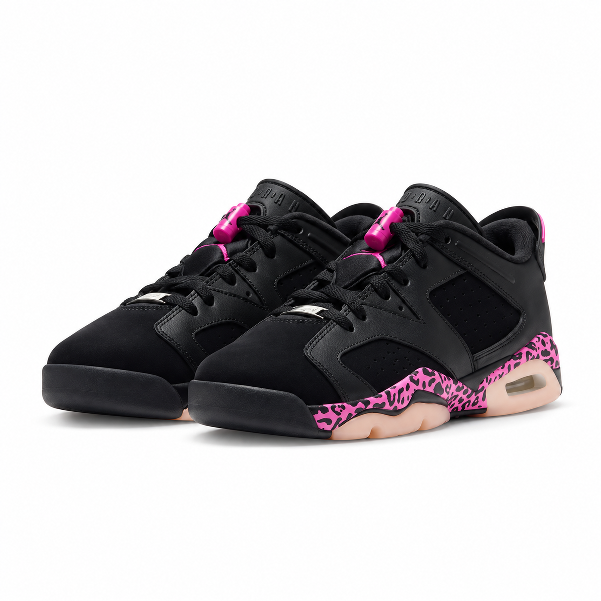 Big Kid's Air Jordan 6 Retro Low Black/White/Fierce Pink 768878-001