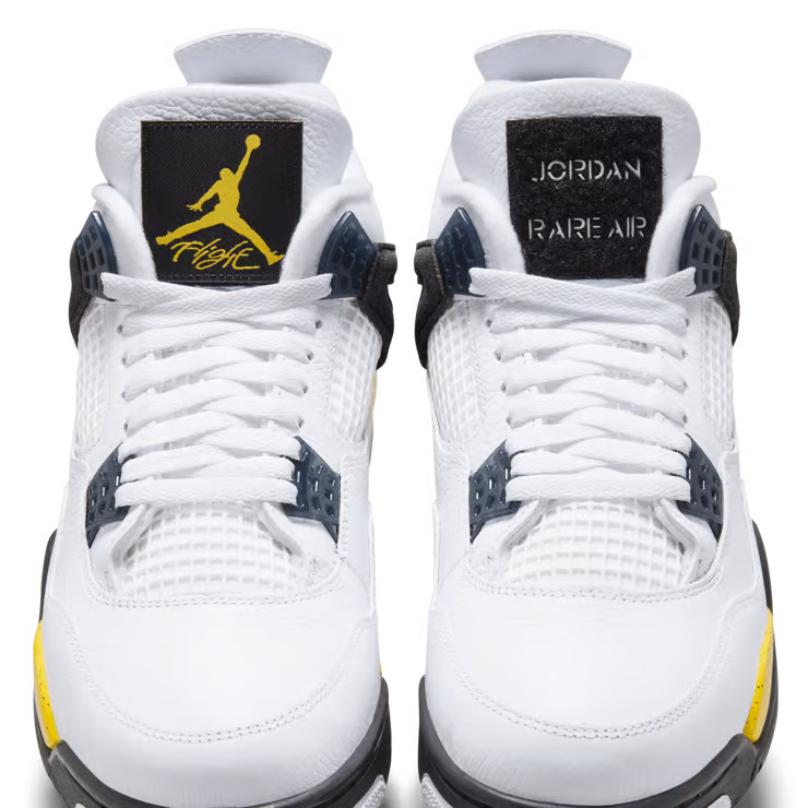 Men's Air Jordan 4 Retro Rare Air Tour Yellow White/Tour Yellow/Dark Blue Grey/Black IO2463-102