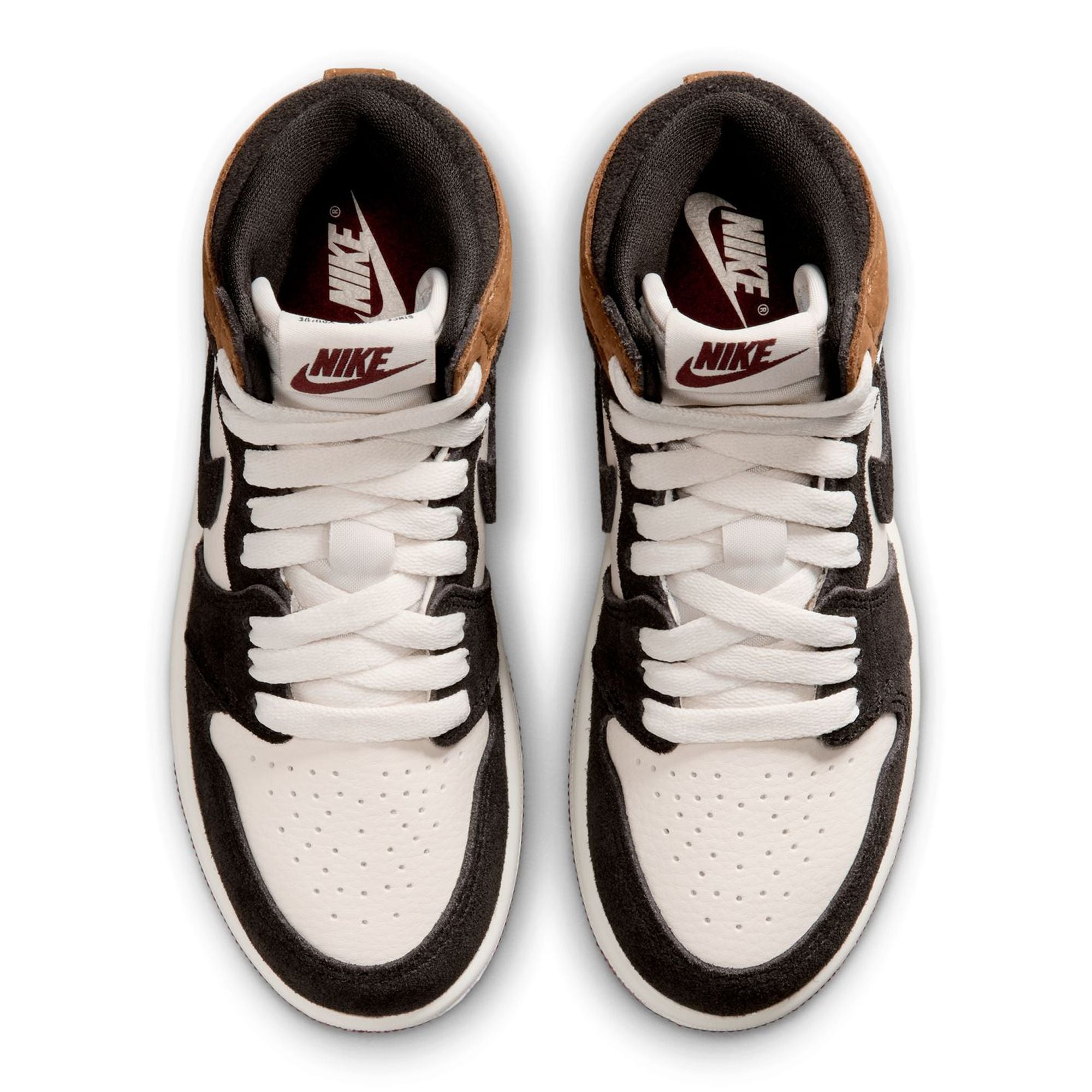 Air Jordan 1 Retro High OG Little Kid's Love Letter Shadow Brown/Shadow Brown-Soft Pearl-Light British Tan-Team Red FD1412-201