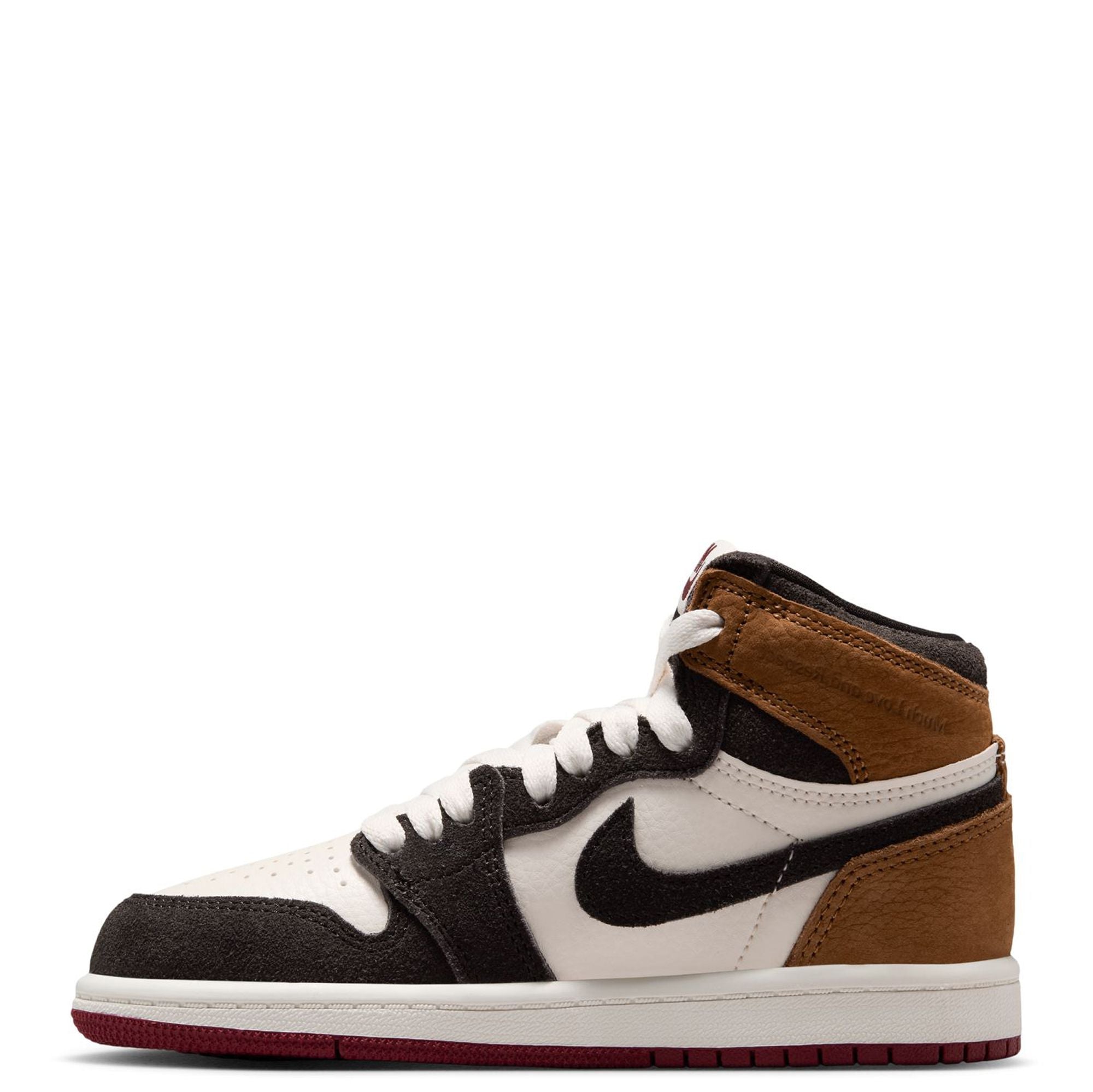 Air Jordan 1 Retro High OG Little Kid's Love Letter Shadow Brown/Shadow Brown-Soft Pearl-Light British Tan-Team Red FD1412-201