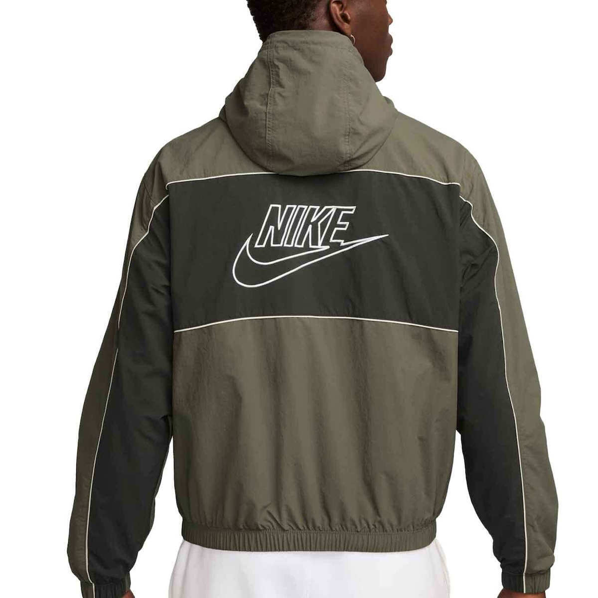 Men's Nike Club Hooded Jacket - Medium Olive 2