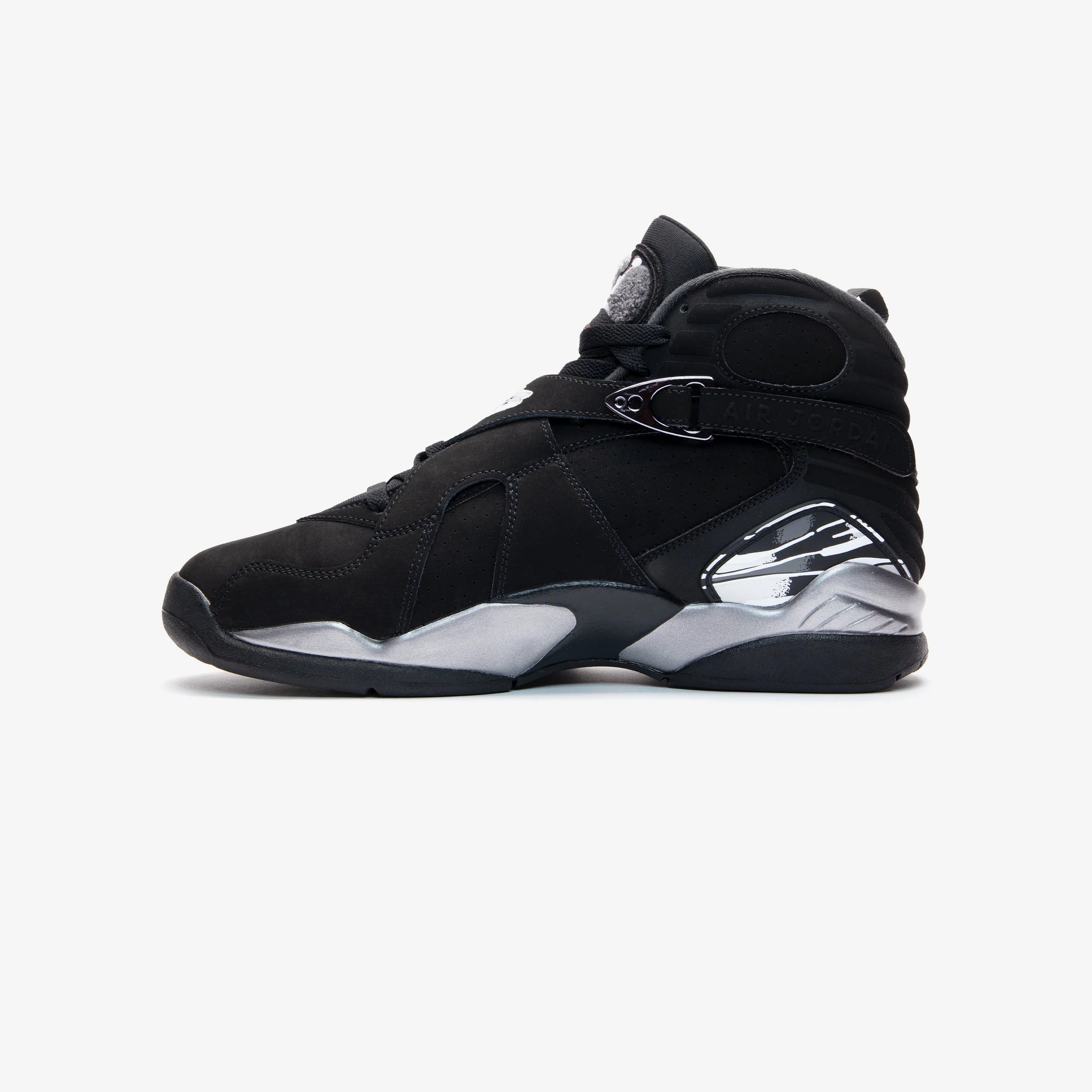 Men's Air Jordan 8 Retro Chrome Black/Chrome 305381-007