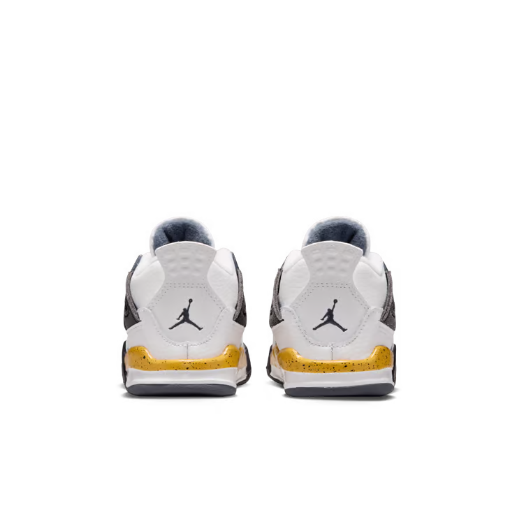 Toddler Air Jordan 4 Retro Tour Yellow White/Tour Yellow/Dark Blue Grey-Black BQ7670-102