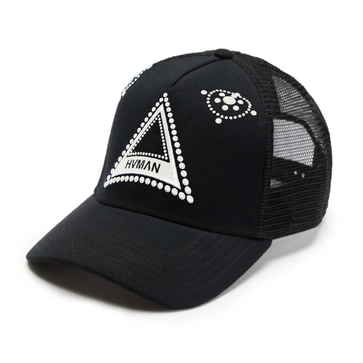Men's Cult Of Individuality Hvman's Triangle Logo Mesh Trucker Hat