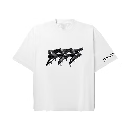 Men's 333 Leather DBA Collection T-Shirt White 333shirtbigclou-whbk