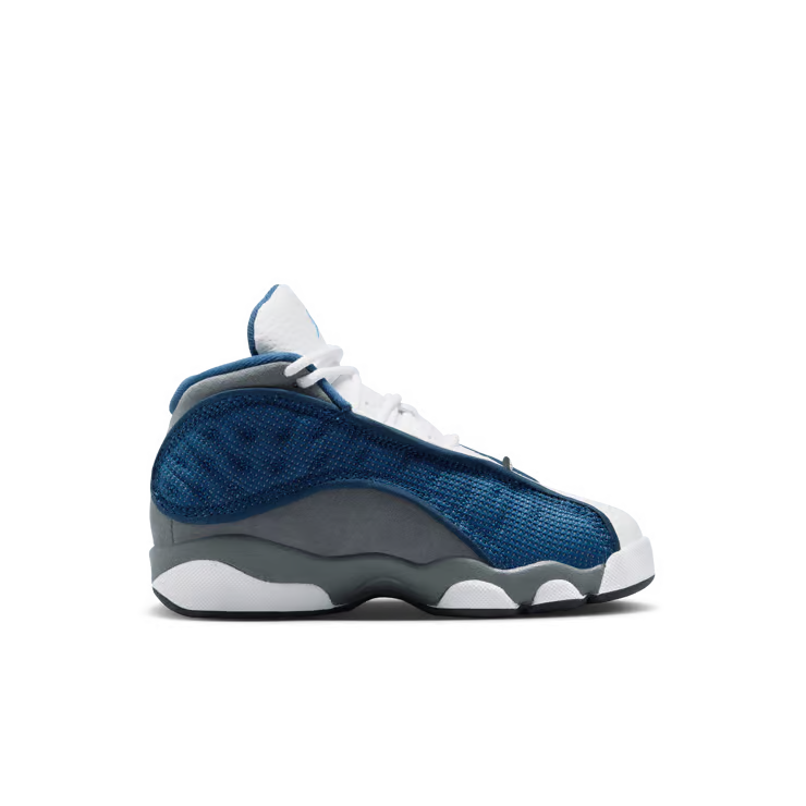 Little Kid's Air Jordan 13 Retro Navy/University Blue-Flint Grey-White DJ3005-400