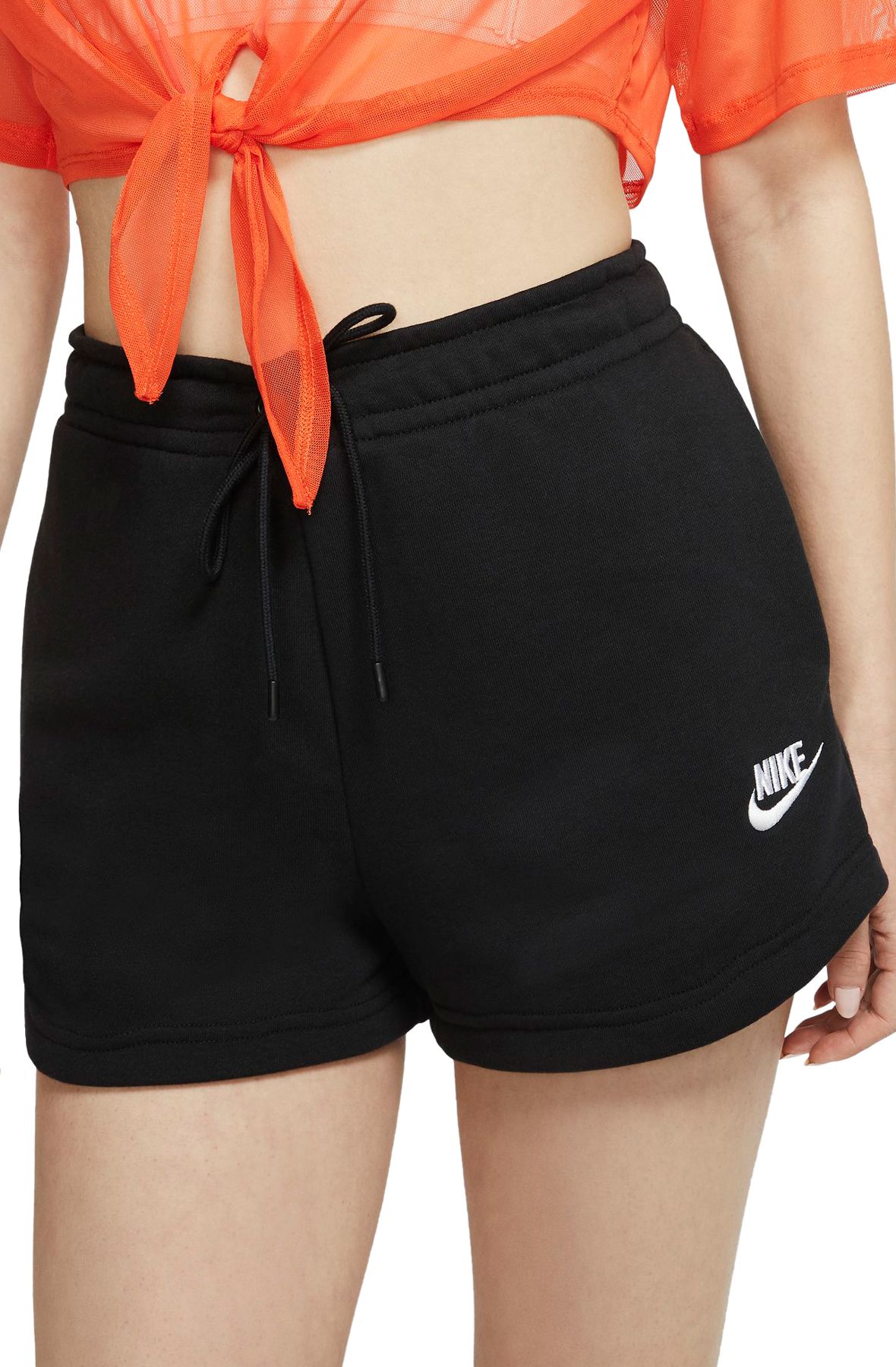 Women's Nike Sportswear Essential Shorts Black/White CJ2158-010
