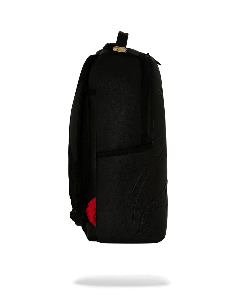 Sprayground Shark Central Embossed Black Nylon Backpack