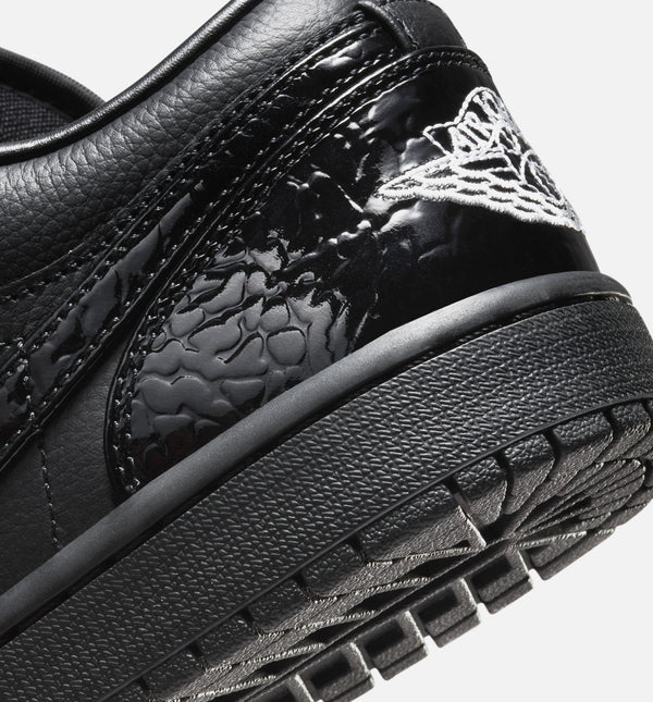 Women's Air Jordan 1 Low SE Patent Elephant Black HJ7743-010