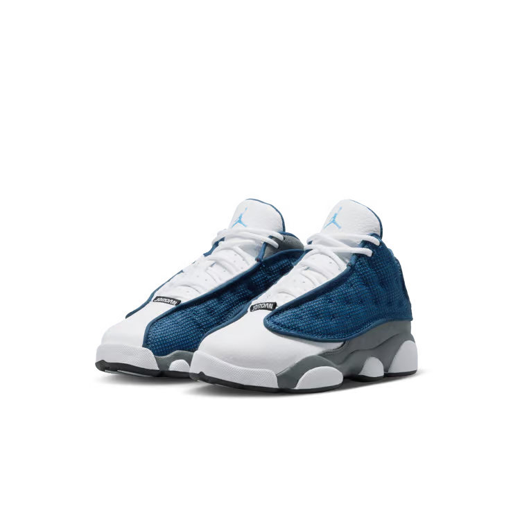 Little Kid's Air Jordan 13 Retro Navy/University Blue-Flint Grey-White DJ3005-400