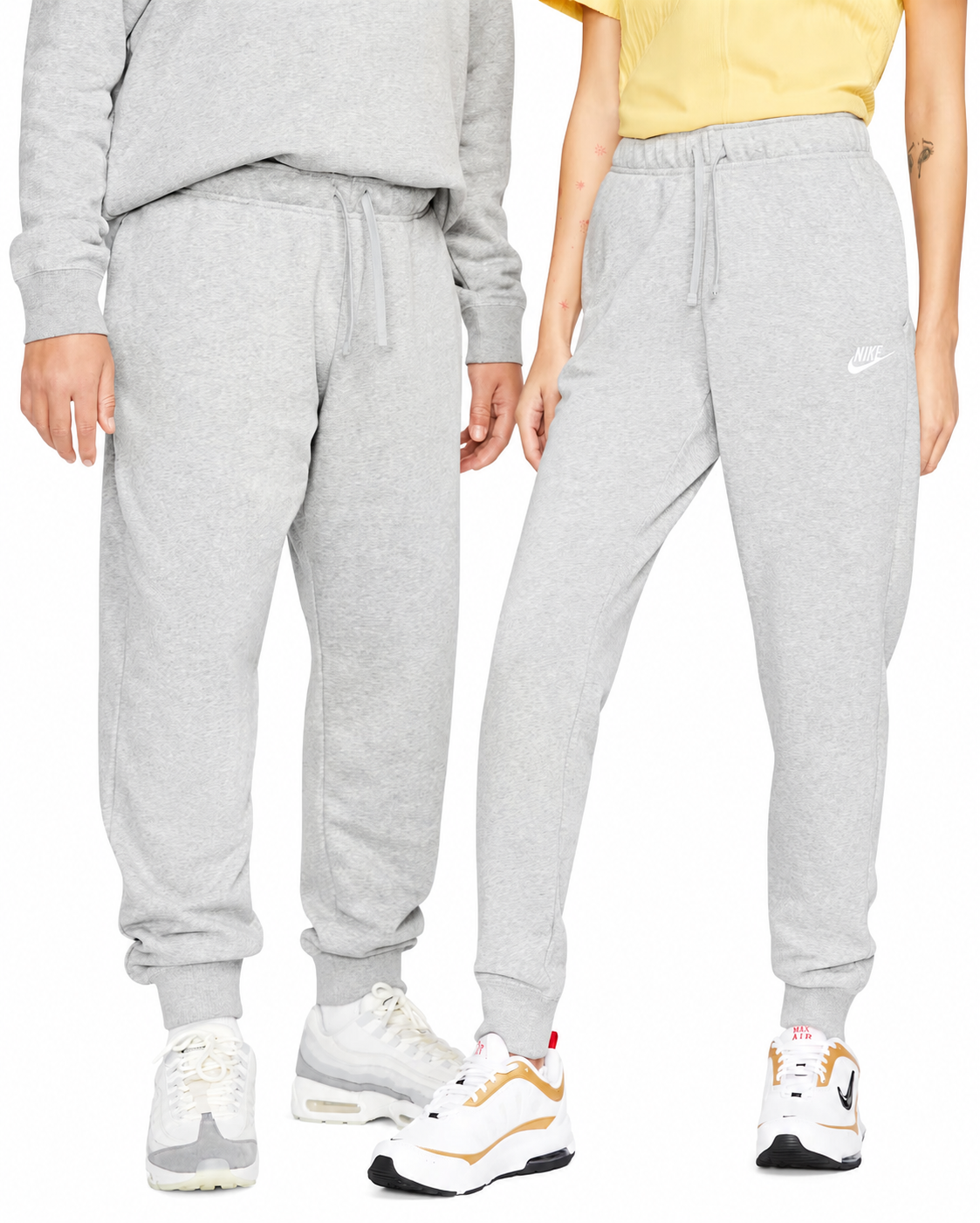 Women's Nike Sportswear Club Fleece Dark Grey Heather/White DQ5191-063
