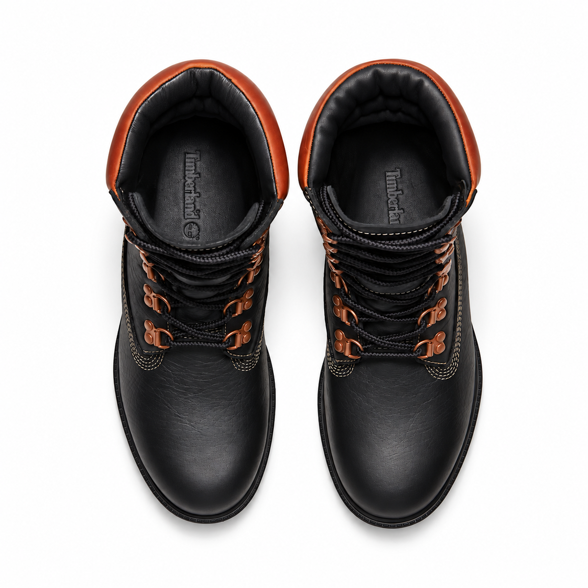 Men's Timberland® Heritage Waterproof Super Boot Black Full-Grain/Rust tb0a2qecame