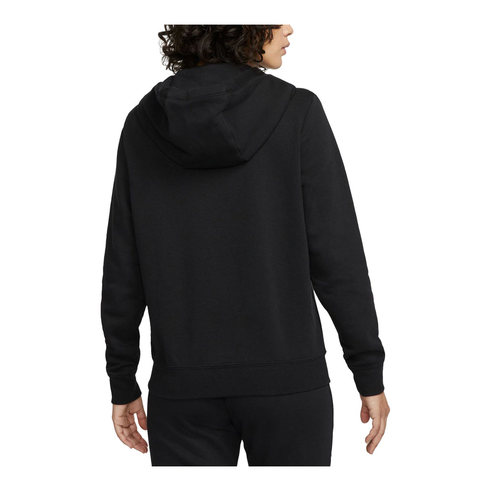 Women's Nike Sportswear Club Fleece Full Zip Black/White DQ5471-010
