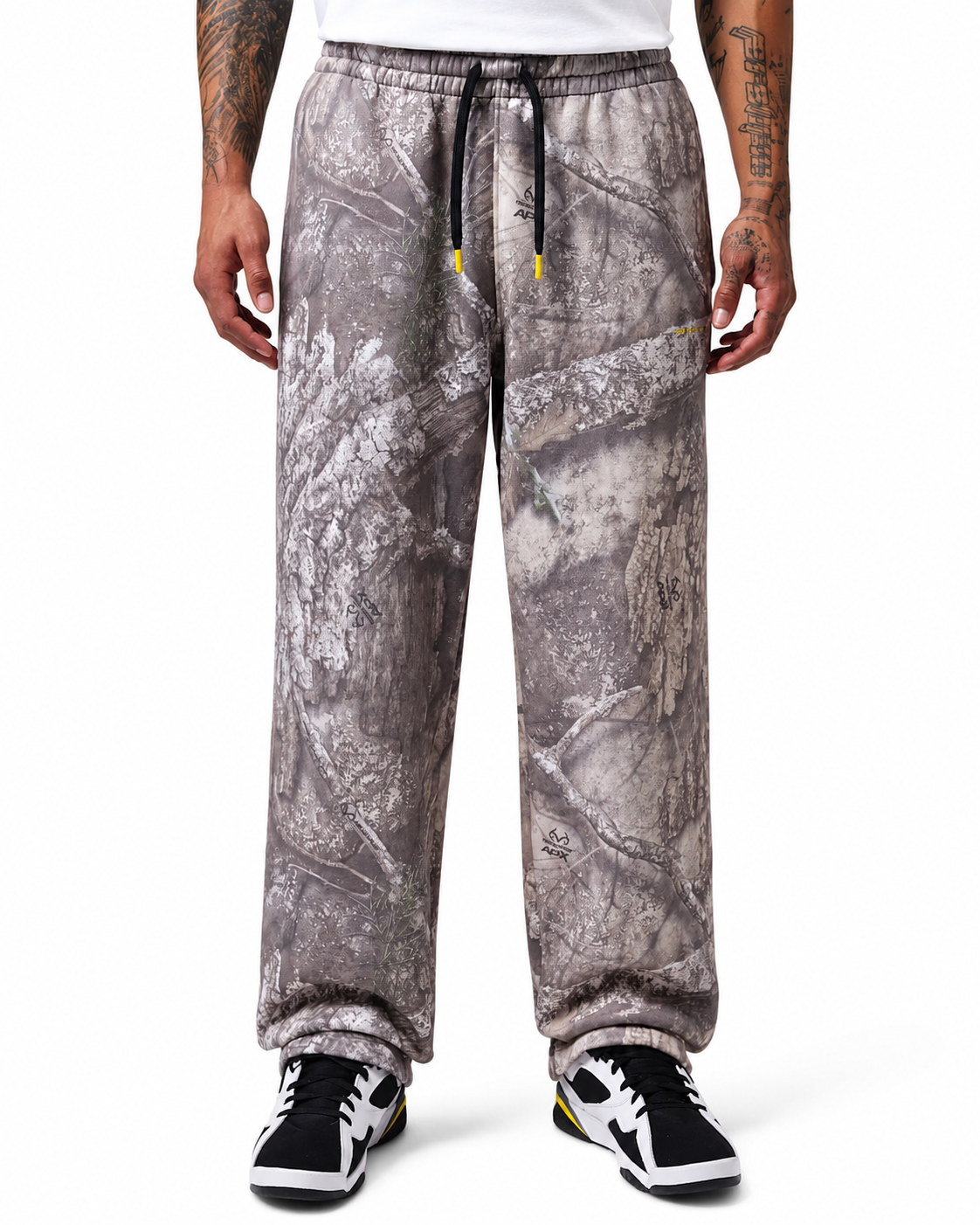 Men's Jordan Brooklyn Reeltree Sweatpants White/Bright Citron IM9862-100