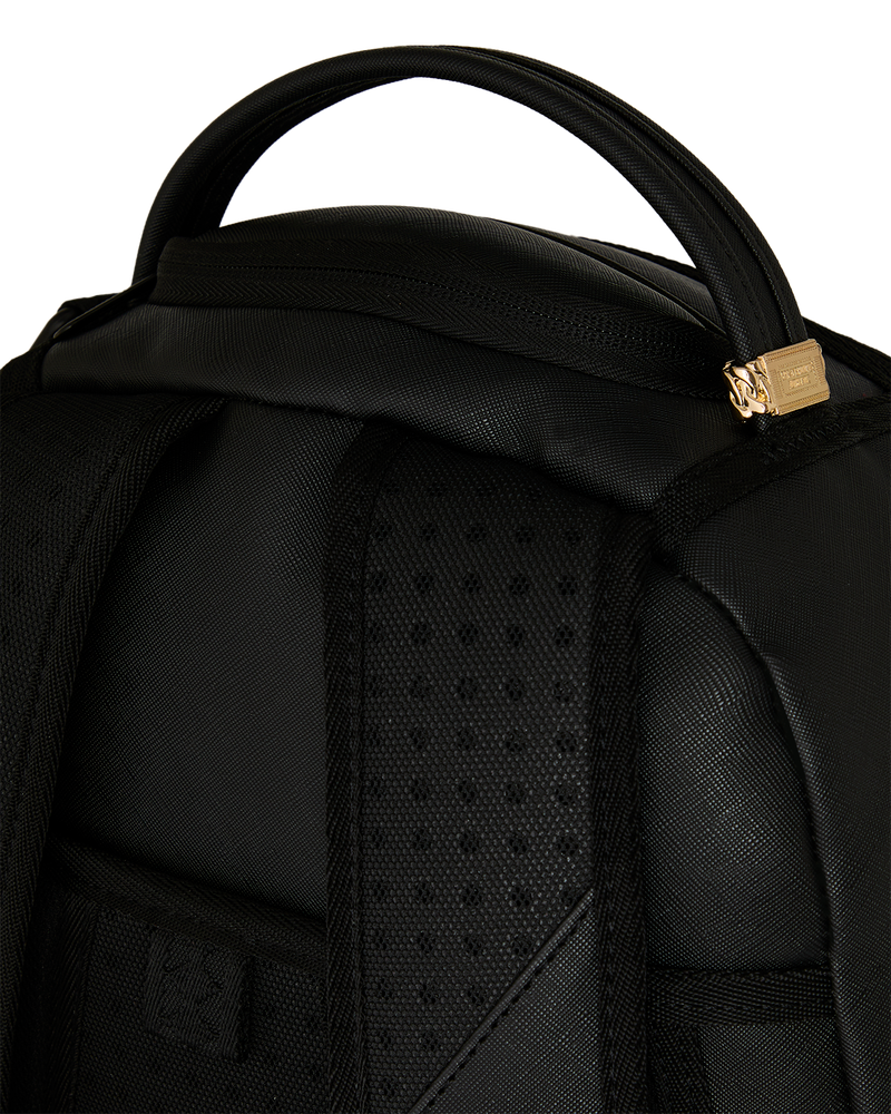 Sprayground Shark Central Embossed Black Nylon Backpack
