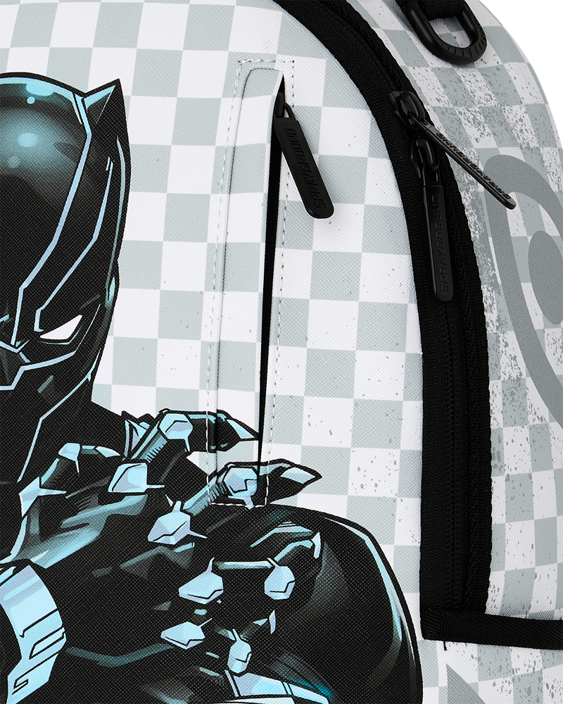 Sprayground Marvel Black Panther Wakanda Forever On White Check Backpack