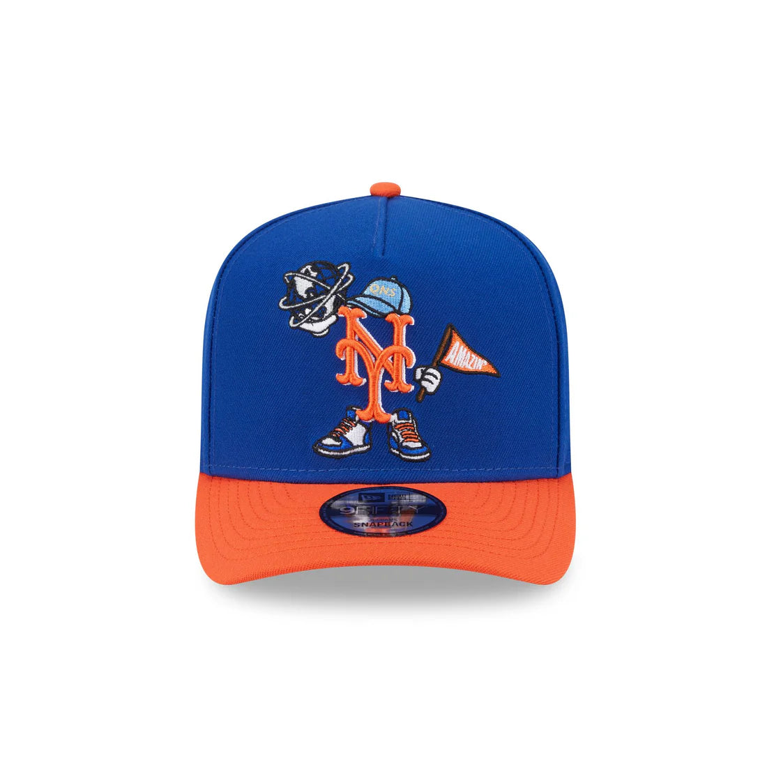 New Era New York Mets Cartoon 9FIFTY A-Frame Snapback Hat 3