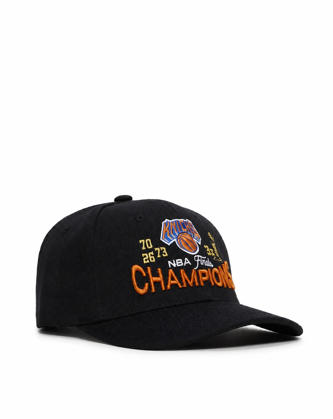 Mitchell & Ness New York Knicks Champions Trophy Stretch Snapback Hat Black