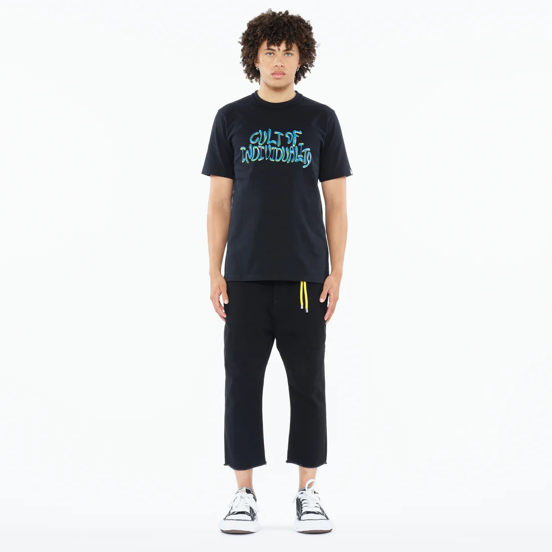 Cult of Individuality Heavyweight Men's T-Shirt - "Bubble Logo" - Black 3