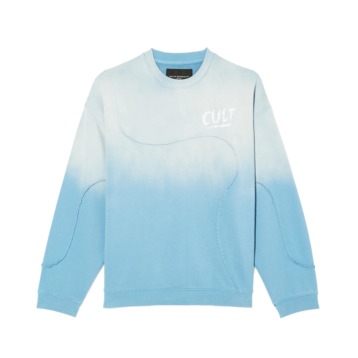 Men's Cult of Individuality Crew Novelty Sweatshirt in Blue Steel